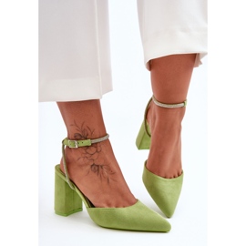 Salones De Ante Con Tira Decorativa Verde Lirosa 6