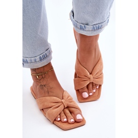 Pantuflas de mujer terciopelo naranja Vanilla Sky 2