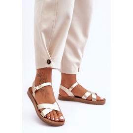 Sandalias Clásicas Mujer Piel Talisma Dorado 5