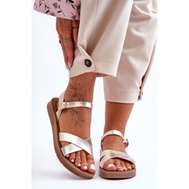 Sandalias Clásicas Mujer Piel Talisma Dorado 4