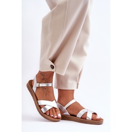 Sandalias Clásicas Mujer Piel Plata Talisma 3