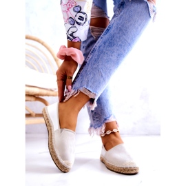 Alpargatas Clásicas Mujer Big Star JJ274951 Blanco y Gris 2