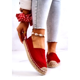 Alpargatas Rojas Con Suela Trenzada Big Star HH274494 rojo 1