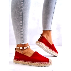 Alpargatas Rojas Con Suela Trenzada Big Star HH274494 rojo 4