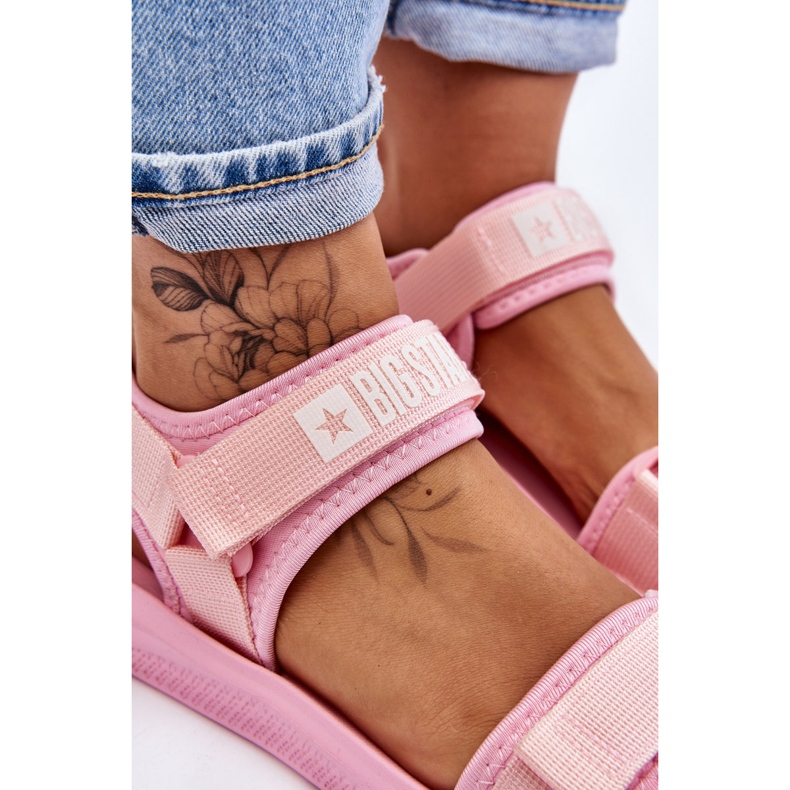 Sandalias Deportivas Mujer Big Star LL274729 Rosa rosado 5
