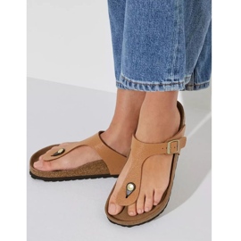 Birkenstock Gizeh Bs W 1025062 zapatillas marrón 2