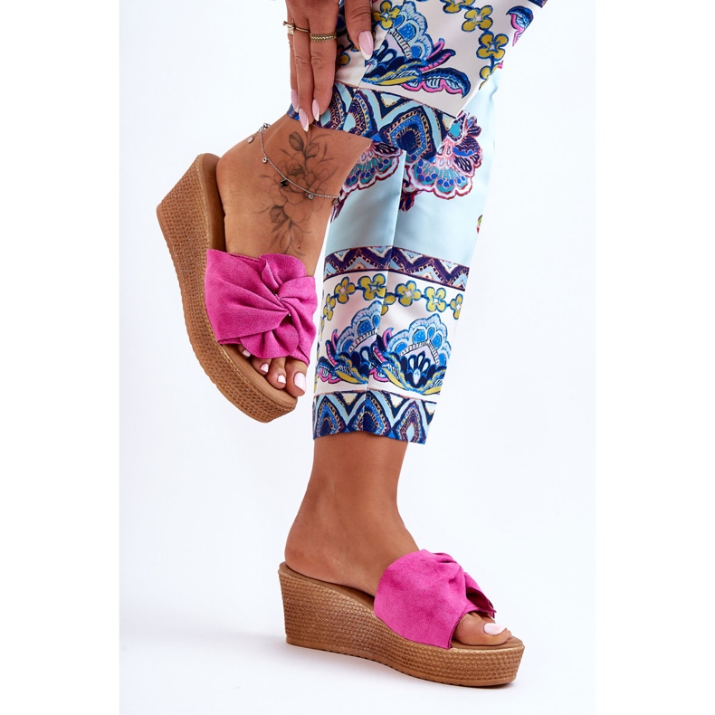 Chanclas Mujer Cuña Rosa Calama 1