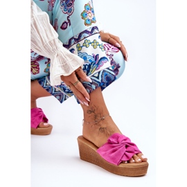 Chanclas Mujer Cuña Rosa Calama rosado 3