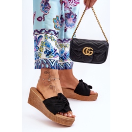 Chanclas Mujer Cuña Calama Negro 2