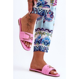 Pantuflas Clásicas De Mujer Con Impresionante Decoración Rosa 1