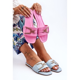 Pantuflas Clásicas De Mujer Con Impresionante Decoración Rosa rosado 3