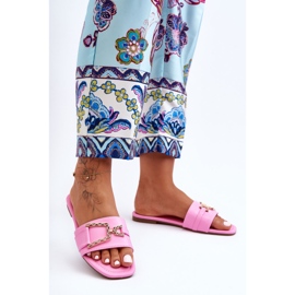 Pantuflas Clásicas De Mujer Con Impresionante Decoración Rosa rosado 6