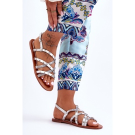 Sandalias Mujer Alemona Plata 2