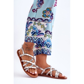 Sandalias Mujer Alemona Plata 4