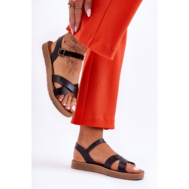 Sandalias Clasicas Mujer Talisma Piel Negras negro 1