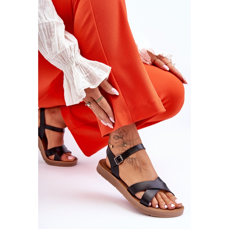 Sandalias Clasicas Mujer Talisma Piel Negras negro 2