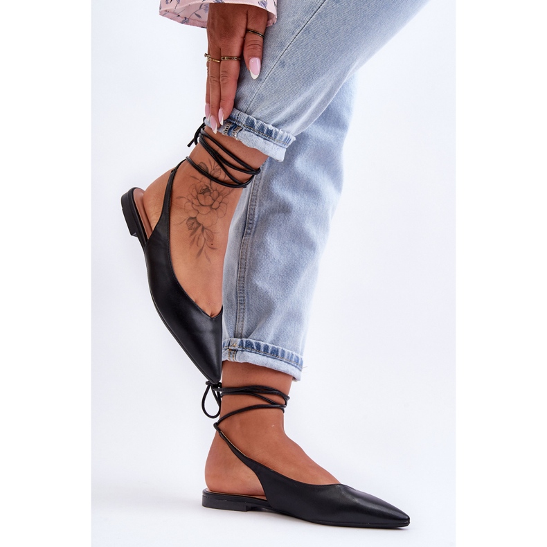 PG1 Bailarinas De Mujer Con Cordones Negro Lilly Ann 2 PG1 Bailarinas De Mujer Con Cordones Negro Lilly Ann 2