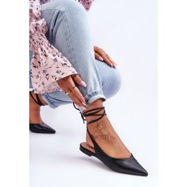PG1 Bailarinas De Mujer Con Cordones Negro Lilly Ann 4