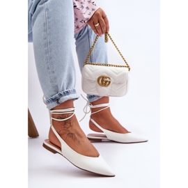 PG1 Bailarinas De Mujer Con Cordones Blanco Lilly Ann 1