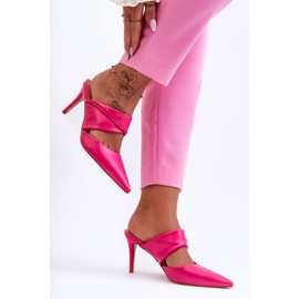 Chanclas Piel Aveline Fucsia rosado 2 Chanclas Piel Aveline Fucsia rosado 2