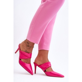Chanclas Piel Aveline Fucsia rosado 6