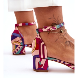 STEPHAN Sandalias De Tacón Alto De Satén Estampado Red Mix ¡Inspírame! multicolor 3 STEPHAN Sandalias De Tacón Alto De Satén Estampado Red Mix ¡Inspírame! multicolor 3