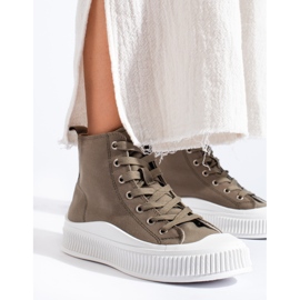 Seastar zapatillas casuales altas verde 3