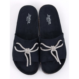 Chanclas de corcho con pedrería Dietz Black negro 5