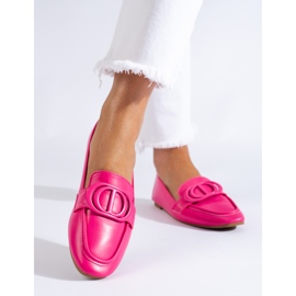 Mocasines de mujer elegantes Shelovet rosa rosado 2