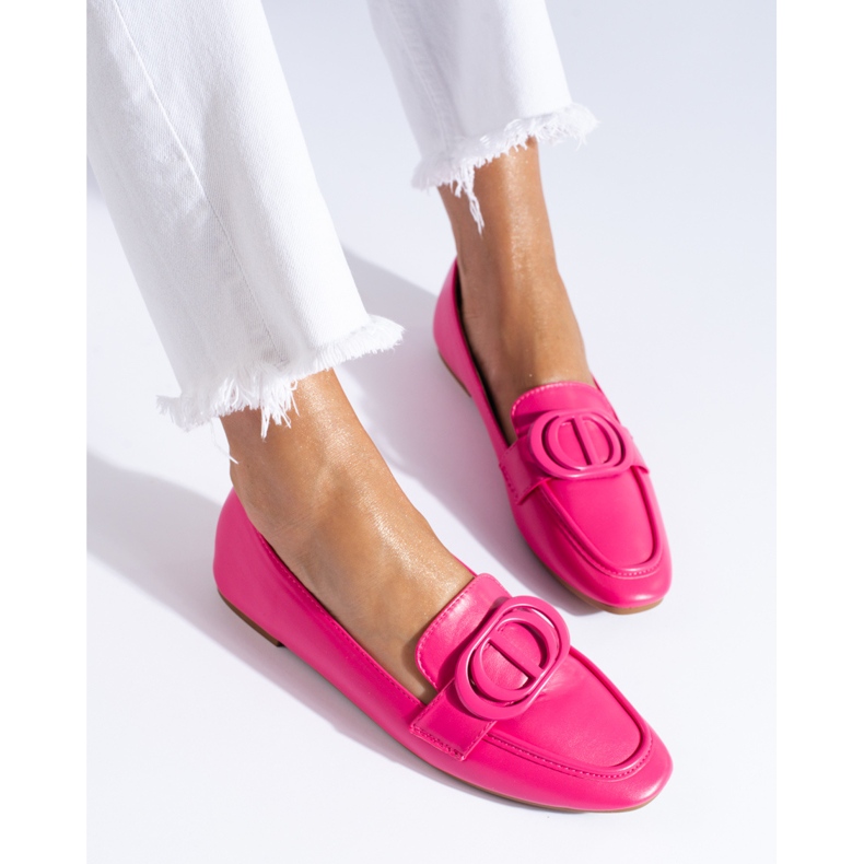 Mocasines de mujer elegantes Shelovet rosa rosado 1