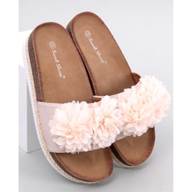 Pantuflas Flor Beige Sur 1 Pantuflas Flor Beige Sur 1