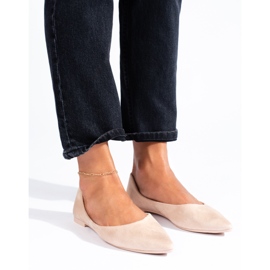 Bailarinas mujer Shelovet ante beige 3
