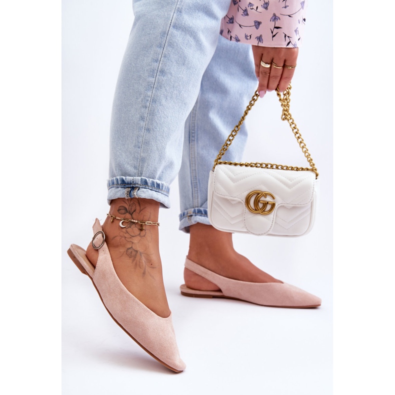 PS1 Kenra Bailarinas de mujer de ante rosa rosado 1