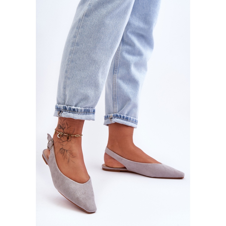 PS1 Bailarinas Kenra de mujer en ante gris 1