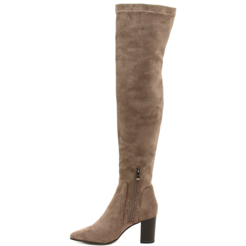 Botas de mujer elásticas color topo Caprice 9-25521-41 355 botas por encima de la rodilla beige 1
