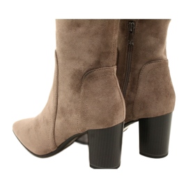 Botas de mujer elásticas color topo Caprice 9-25521-41 355 botas por encima de la rodilla beige 3