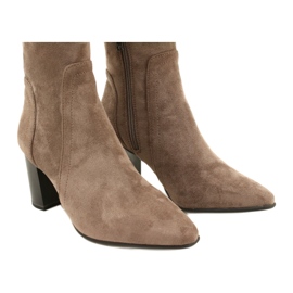 Botas de mujer elásticas color topo Caprice 9-25521-41 355 botas por encima de la rodilla beige 2