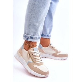 PA1 Deportivas Mujer Con Cremallera Beige Larisa 2 PA1 Deportivas Mujer Con Cremallera Beige Larisa 2