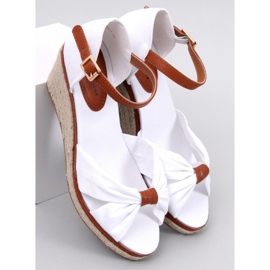 Sandalias de cuña tipo alpargata de Kristen White blanco 1 Sandalias de cuña tipo alpargata de Kristen White blanco 1