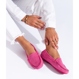 Mocasines mujer calados Shelovet elastico fucsia rosado 1 Mocasines mujer calados Shelovet elastico fucsia rosado 1