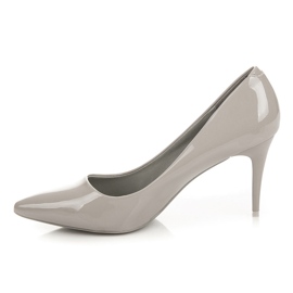 Comer Tacones lacados con estilo gris 5