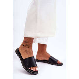 Pantuflas Afrodita Negras Clásicas de Mujer negro 5