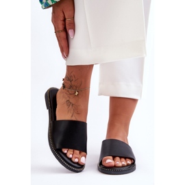 Pantuflas Afrodita Negras Clásicas de Mujer negro 4