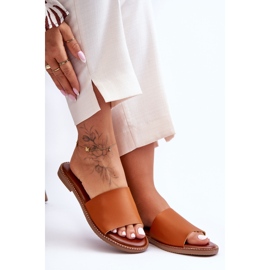 Pantuflas Clásicas Mujer Camel Aphrodite marrón 2