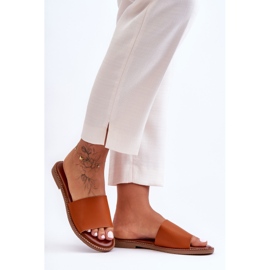 Pantuflas Clásicas Mujer Camel Aphrodite marrón 3