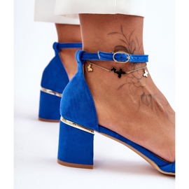 Sandalias trenzadas de ante azul Essenza 7