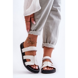 Pantuflas Mujer Tela Velcros Blanco Jose 2 Pantuflas Mujer Tela Velcros Blanco Jose 2
