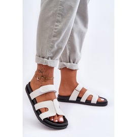 Pantuflas Mujer Tela Velcros Blanco Jose 3