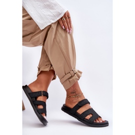 Pantuflas Mujer Tela Velcros Negro Jose 2 Pantuflas Mujer Tela Velcros Negro Jose 2