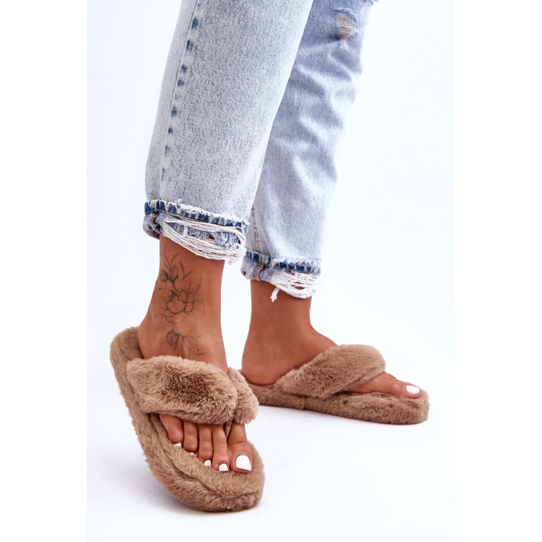 Pantuflas Mujer Piel Pantuflas Marrón Elma 2 Pantuflas Mujer Piel Pantuflas Marrón Elma 2